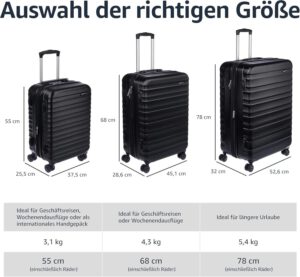Unser Erfahrungsbericht: Amazon Basics Hartschalen-Koffer in Schwarz